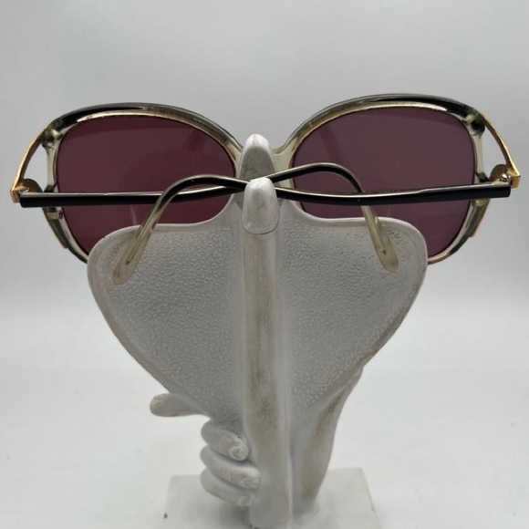 Vintage Pride Black Oval Butterfly Sunglasses Frames 447 - Picture 4 of 6